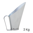 Ver imagem 2 de Concha Medidor para Cereais Ração Aço Galvanizado 2kg (2000g) - Gudim