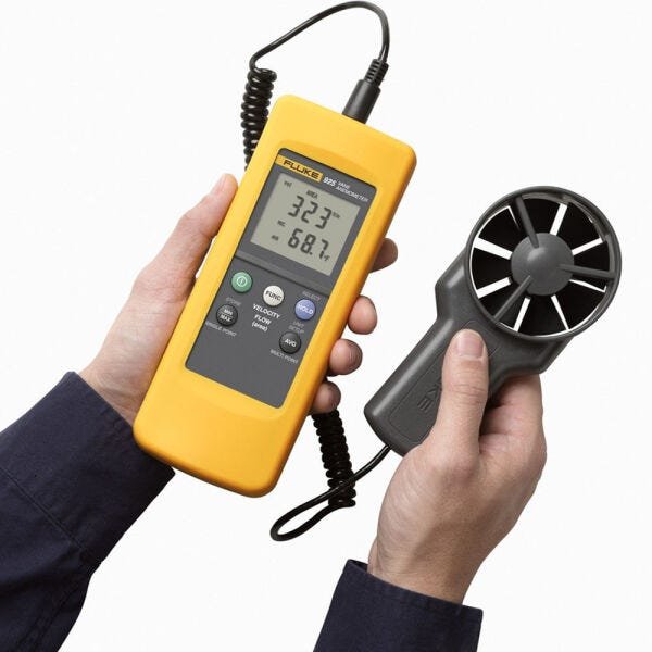 Anemômetro Fluke 925 - Velocidade, Fluxo e Temperatura do Ar 4971760 - 3