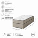 Ver imagem 2 de Cama Unibox Mega Pocket Lateral Bege