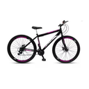 Ver imagem 2 de Bicicleta Aro 26 Aero 21 Marchas Velox - Preto - Ello Cor:preto/rosa
