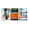 Trio de quadros decorativos Aloha Grande 130x60cm - 1