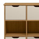 Ver imagem 5 de Nicho Organizador 6 Gavetas com Rodízios Freijó-off White - Qmovi