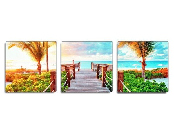 Trio de quadros decorativos Petit Slim Flawless 130x40 - 1