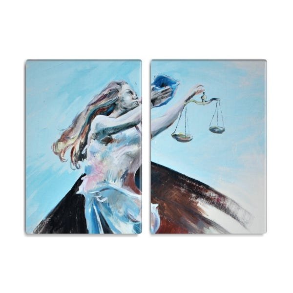 Conjunto 2 quadros decorativos Céu 85x60cm - 1