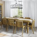 Ver mais imagens de Mesa de Jantar Madeira Maciça 180cm Pés Torneados Oregon Flora