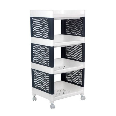 Estante plastica com 4 prateleiras Multivisão EP4-3676-BRPR