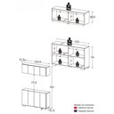 Ver imagem 4 de Kit Armário Multiuso Aéreo com Balcão para Oficina 8 Portas 123,5cm Multimóveis MP6111 Madeirado