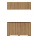 Ver imagem 6 de Kit Armário Multiuso Aéreo com Balcão para Oficina 8 Portas 123,5cm Multimóveis MP6111 Madeirado