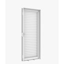 Ver imagem 1 de Porta Veneziana de Aço Galvanizado Branca Direita - 210x80