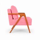 Ver imagem 3 de Kit 2 Poltronas Sala de Estar Maya Luxo Suede Rosa M3 - Monari Design
