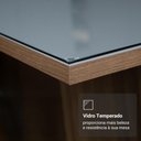 Ver imagem 7 de Conjunto Sala de Jantar Tampo de Vidro 6 Cadeiras Rustic/Cinza/Silver Azaleia Madesa