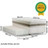 Cama Box Herval Solteiro Amore, 62x96x203 cm, Colchão Auxiliar, Molas Ensacadas - 8