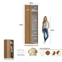 Ver imagem 5 de Módulo Guarda-Roupa Canto Reto 80cm com 1 Porta Integrato