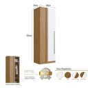 Ver imagem 6 de Módulo Guarda-Roupa Canto Reto 80cm com 1 Porta Integrato