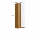 Ver imagem 2 de Módulo Guarda-Roupa Canto Reto 80cm com 1 Porta Integrato