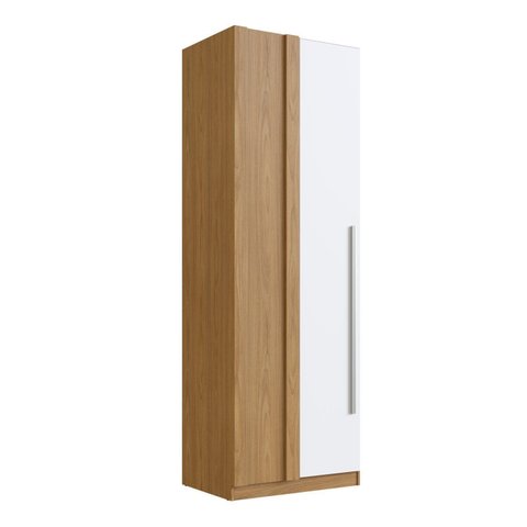 Módulo Guarda-Roupa Canto Reto 80cm com 1 Porta Integrato