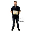 Ver imagem 2 de Quadro Decorativo Abstrato Mármore Branco Gold em Moldura Caixa Tacolado Moldura Caixa 3cm Branca Se