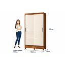 Ver imagem 2 de Guarda Roupas 2 Portas de Correr 2 Ptas c/Pés Fit Off White - S. Andirá
