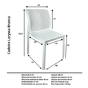 Ver imagem 4 de Cadeira Laryssa Branca Top Chairs - kit com 6