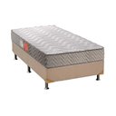 Ver imagem 1 de Cama Box Solteiro: Colchão Espuma Paropas D45 Pasquale Clean + Base CRC Suede Clean(88x188)
