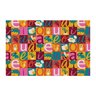 Tapete Brisa Infantil 100cm X 130cm Vogais Kapazi - 1