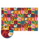 Ver imagem 3 de Tapete Brisa Infantil 100cm X 130cm Vogais Kapazi