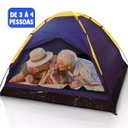 Ver imagem 2 de Barraca de Camping iglu para 4 pessoas Com bolsa 120cm X 200cm