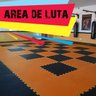 Kit 2 - Tapete Tatame Eva Academia Preto/Laranja Luta Jiu-Jitsu C/Bordas - 1X1 30Mm - Yupitoys - 3