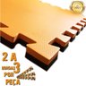 Kit 2 - Tapete Tatame Eva Academia Preto/Laranja Luta Jiu-Jitsu C/Bordas - 1X1 30Mm - Yupitoys - 4