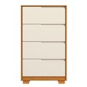 Ver imagem 6 de Cômoda Sole 4 Gavetas Cinamomo/off White (vistas Flex) - Abz
