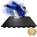 Ver imagem 3 de Tapete Tatame Eva Academia Preto Luta Jiu-Jitsu C/Borda - 1X1 20Mm - Yupitoys