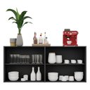 Ver imagem 6 de Aparador Buffet 4 portas Veneza Multimóveis V3555 Preto