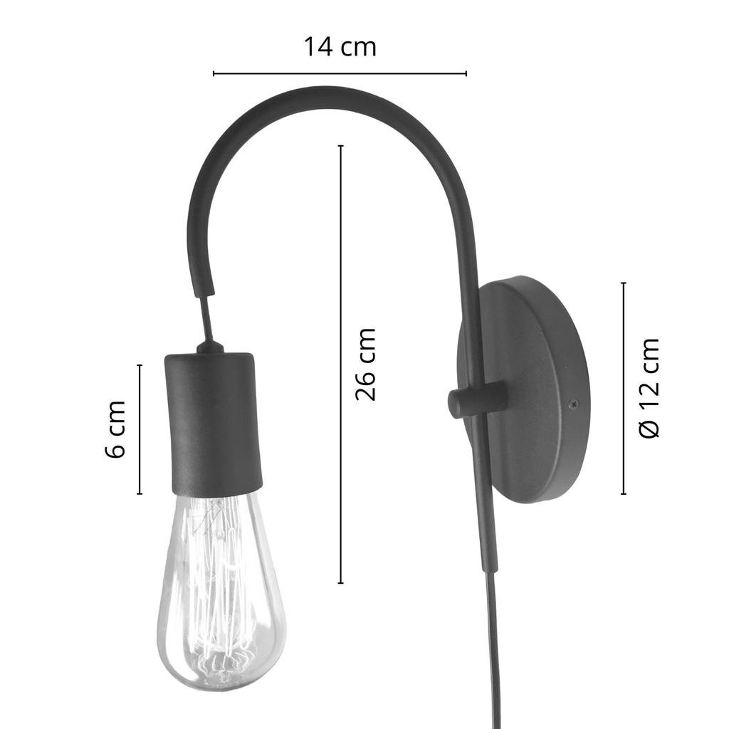 Arandela Luminária Parede Abajur Interruptor Moderno Dourado - 5