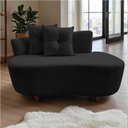 Ver mais imagens de Namoradeira Sofá Feijão Suria Orgânica Couro Preto