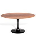 Ver imagem 1 de Mesa Saarinen Oval Imbuia 235x122cm - Base Preta