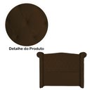 Ver imagem 3 de Conjunto Sienna Cabeceira e Recamier Casal 140 Cm Corano Marrom - LM DECOR