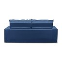 Ver mais imagens de Sofá Retrátil e Reclinável 3 lugares com Molas 1,50m Alana Suede Azul Madelina