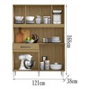 Ver imagem 4 de Cozinha Compacta 8 Portas 2001308 Atacama Off White Aramoveis