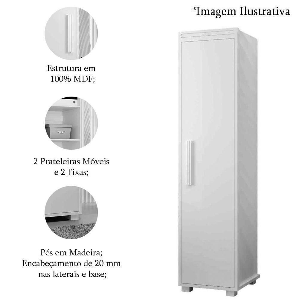 Armário Multiuso 1 Porta 100% Mdf Delta Cinamomo | MadeiraMadeira