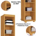 Ver imagem 4 de Armário Multiuso 1 Porta 100% Mdf Delta Cinamomo