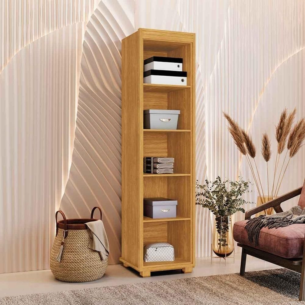 Armário Multiuso 1 Porta 100% Mdf Delta Cinamomo | MadeiraMadeira