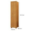 Ver imagem 3 de Armário Multiuso 1 Porta 100% Mdf Delta Cinamomo