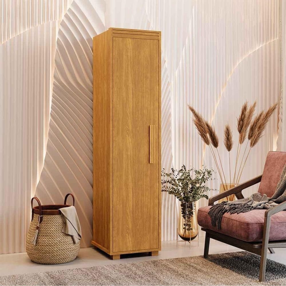 Armário Multiuso 1 Porta 100% Mdf Delta Cinamomo | MadeiraMadeira