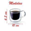 Ver imagem 3 de Conjunto de 2 Xícaras para Café Parede Dupla 80ml