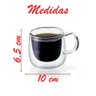 Conjunto de 2 Xícaras para Café Parede Dupla 80ml - 3