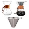 Passador De Café de Vidro e Coador Inox 350ml - 2