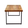 Mesa Industrial Bernardo Madeira Maciça com Ferragem Preta 1,30M - 3