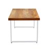 Mesa Industrial Bernardo Madeira Maciça com Ferragem Branca 1,20M - 3