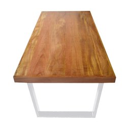 Mesa Industrial Lanna Madeira Maciça com Ferragem Branca 1,80M - 4