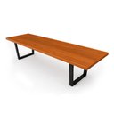 Ver mais imagens de Mesa Industrial Lanna Madeira Maciça com Ferragem Preta 2,50m